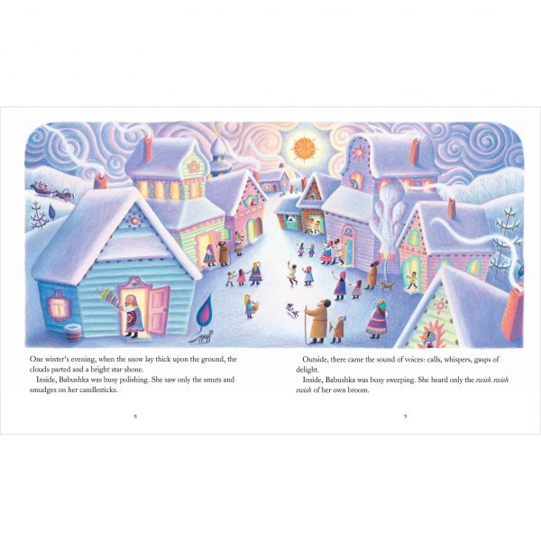 Illustration from Babushka Dawn Casey. ‘Babushka doesn’t notice the bright star’