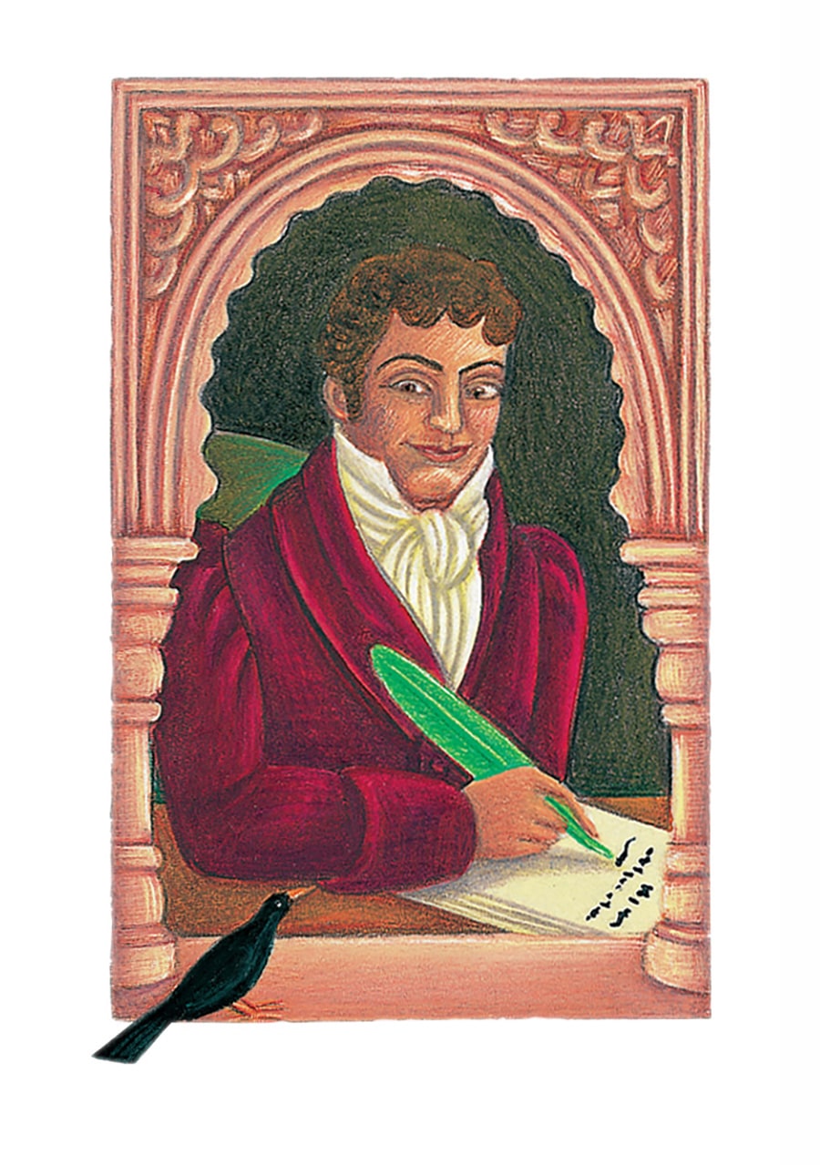Prince of the Birds Gallery. Illustration 3 ‘Frontispiece, portrait of Washington Irving’ (Pixel dimensions available w398 x h628)