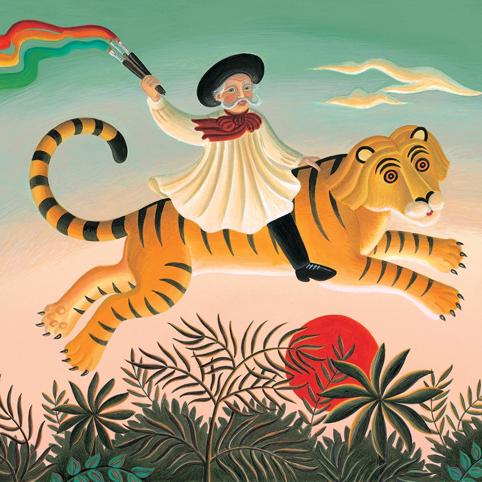 Original Children’s Book Illustrations for Sale - The Fantastic Jungles of Henri Rousseau
