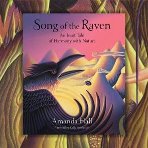 Book cover Song of the Raven. Inuit Raven myth