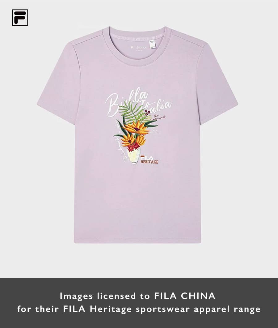 FILA 4 + FILA Heritage sportswear 4. Licensed by Amanda Hall
