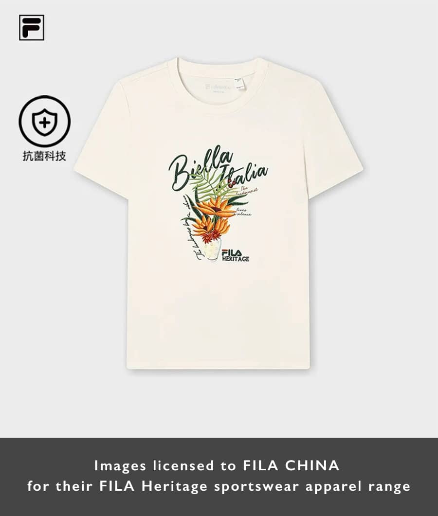 FILA 6 + FILA Heritage sportswear 6. Licensed by Amanda Hall