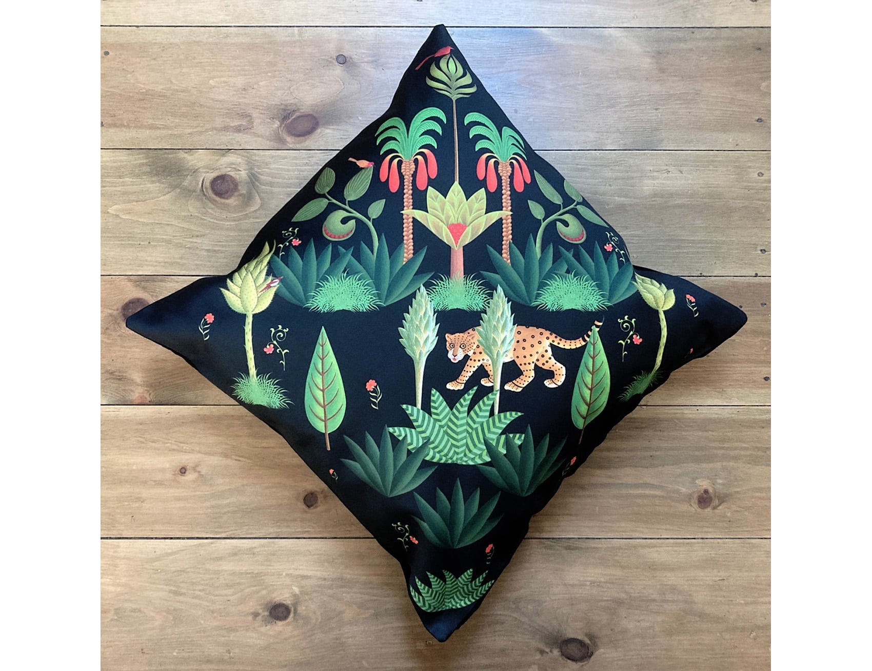Home Décor square Rousseau Jungles surface pattern design collection by Amanda Hall
