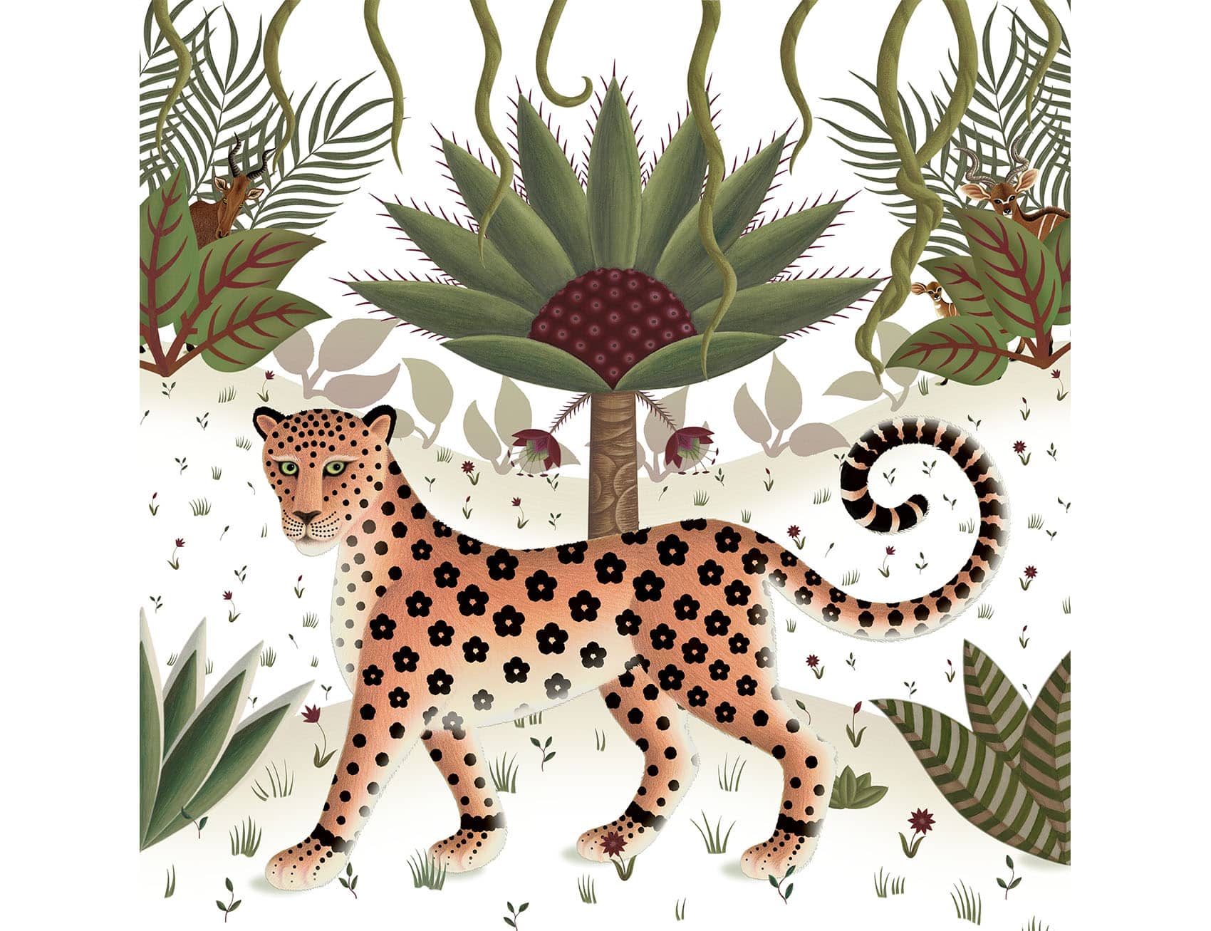 Leopard Rousseau Jungles surface pattern design collection by Amanda Hall