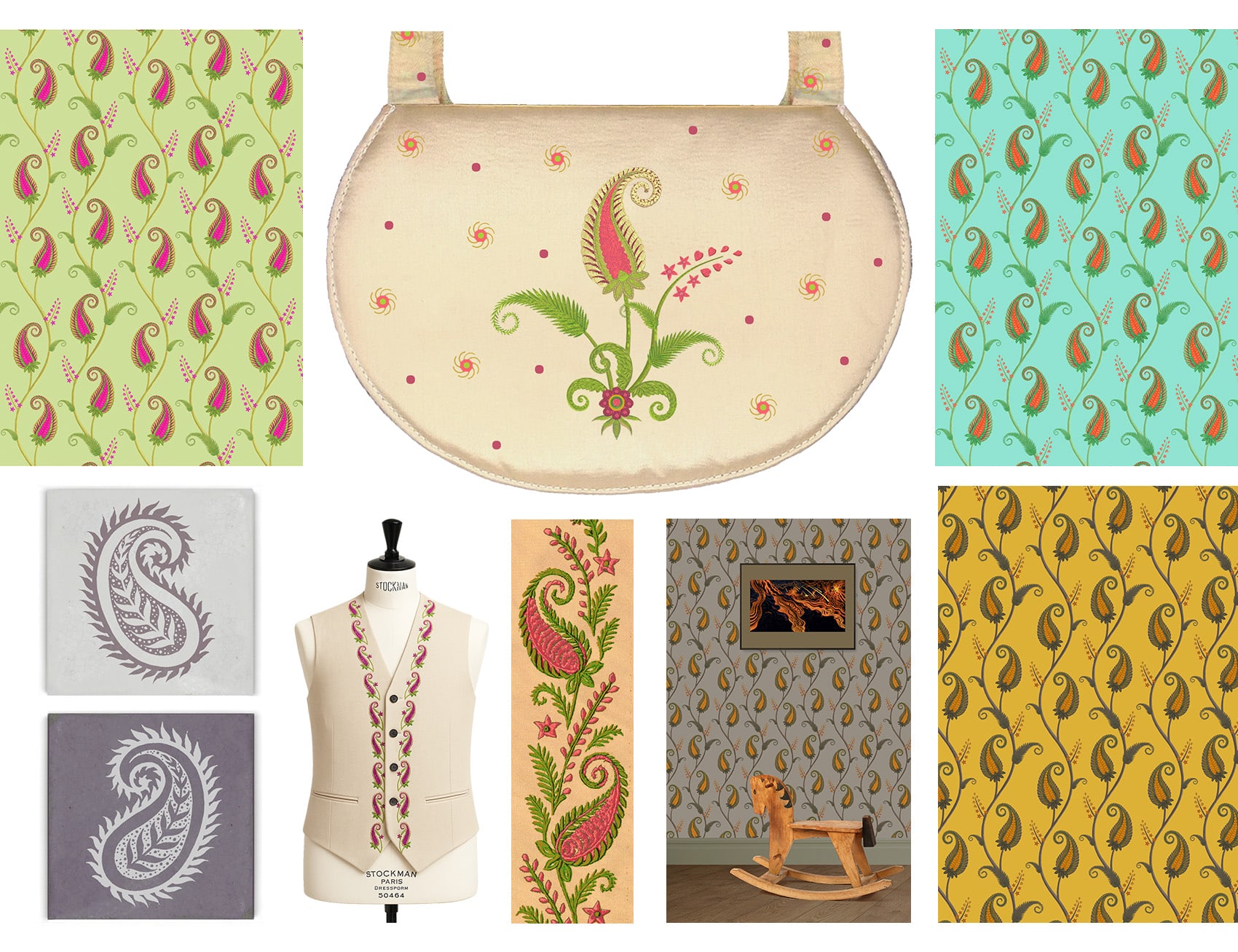Rousseau Jungles surface pattern design collection by Amanda Hall