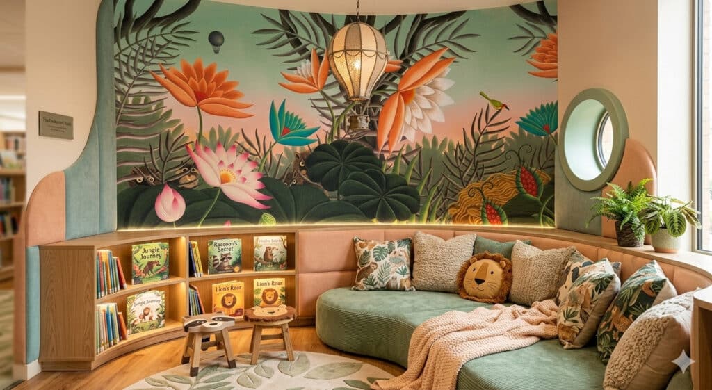 Henri Rousseau Tropical Forest with Monkeys - Library Wall Decor