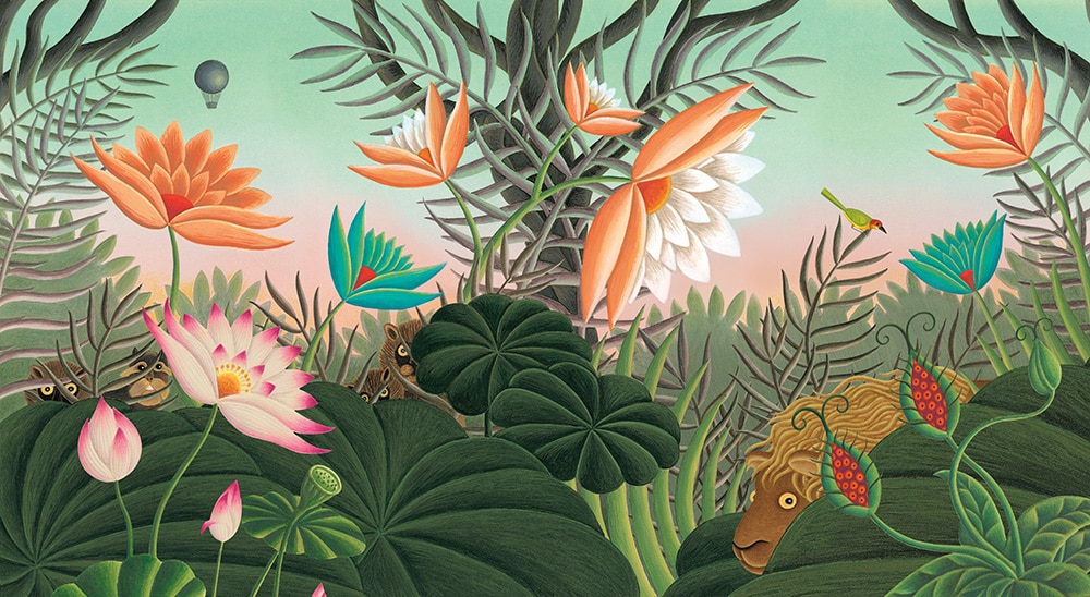 Henri Rousseau Tropical Forest with Monkeys - Rousseau Inspired