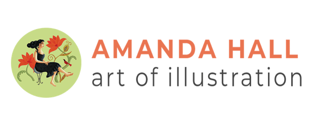 Amanda Hall Illustration Logo